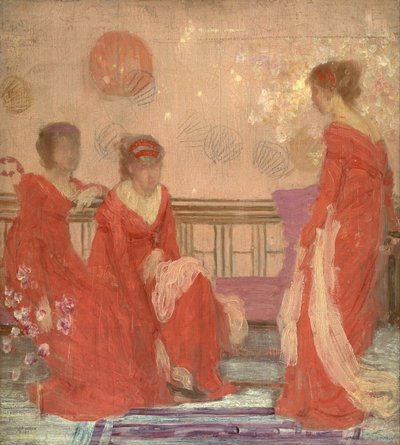 Armonía en Color Carne y Rojo de James Abbott McNeill Whistler